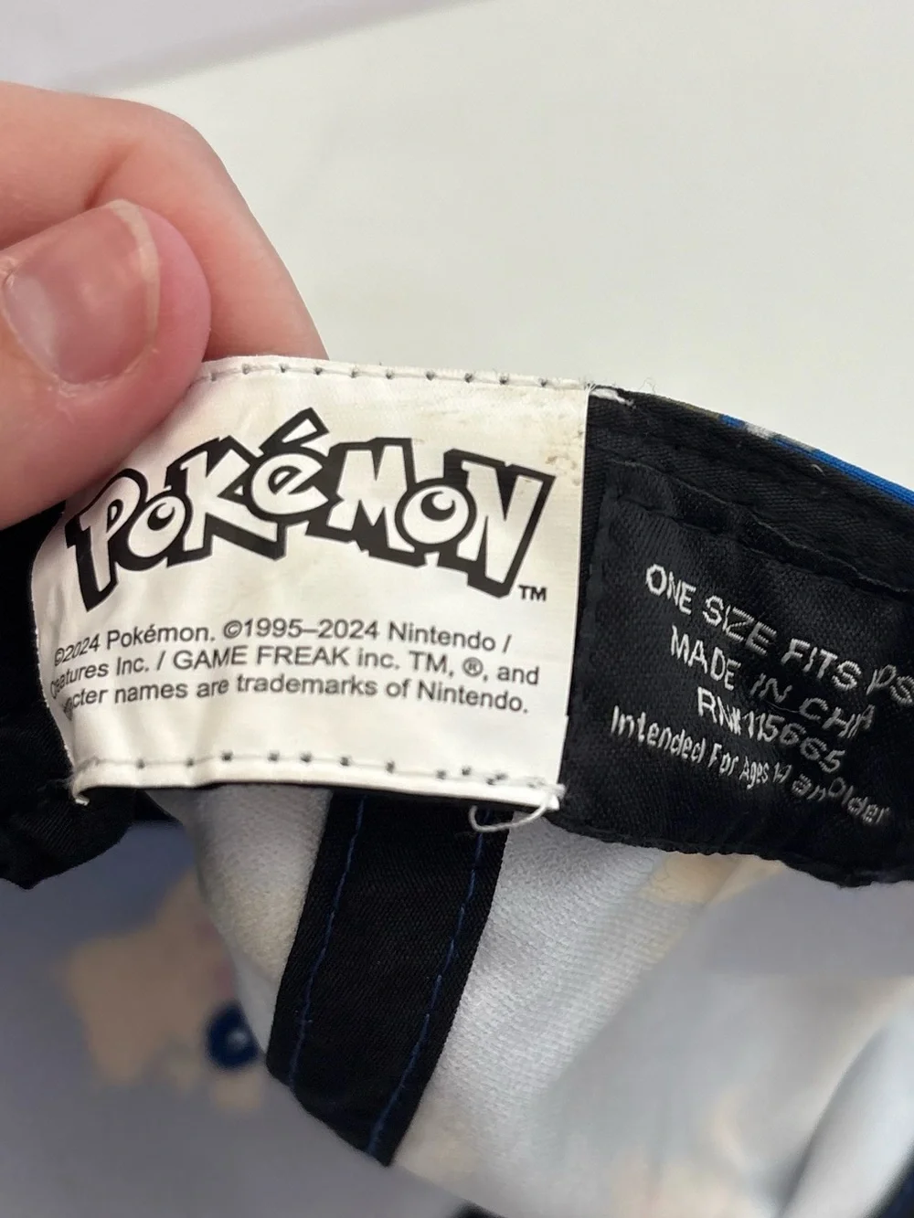 Pokémon Snapback Cap Pikachu Bulbasaur Charmander Squirtle Eevee Cubone 2024